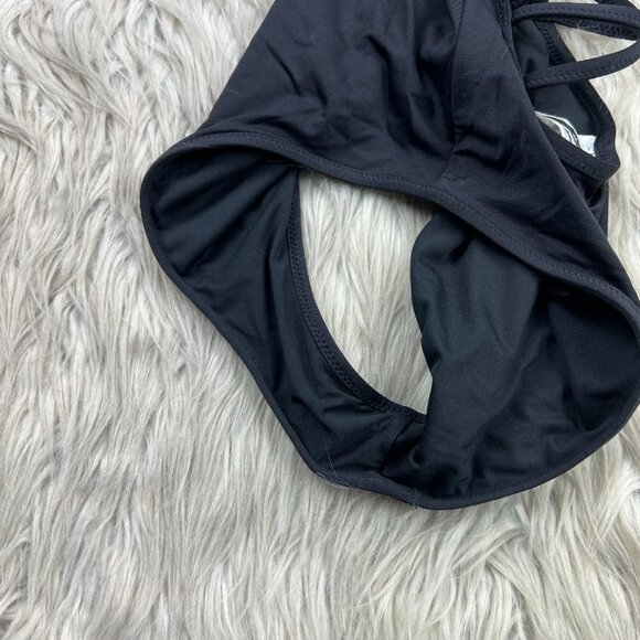 J.Crew Women's Playa Black Strappy Back One Piece Swimsuit - Picture 8 of 8